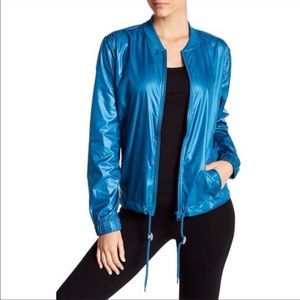 Z by Zella Teal Aegean Bendy Bomber Jacket Sz M